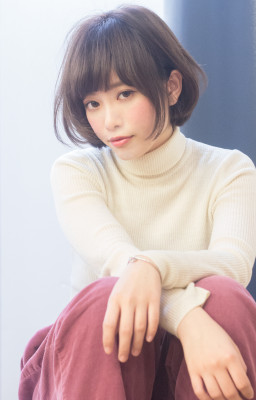 リップラインのフェミニンボブ　T－１０９