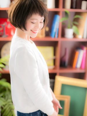 ゛短めバング゛で、脱！☆定番ボブｃ