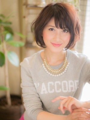 大人カジュアル☆★上品ゆるボブｃ