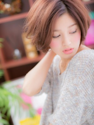 【ボブスタイル】【大人スウィート】‥なハンサムミディ