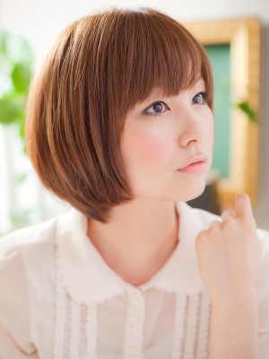 【まっすぐストレート】好感度◎愛され★マニッシュショートボブ 【まっすぐストレート】好感度◎愛され★マニッシュショートボブ