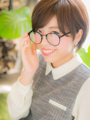 【ショートスタイル】丸みがポイント☆シンプルショート