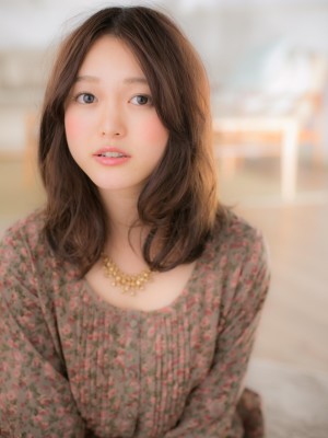 好感度UP★ほんのりbrownのナチュラルミディa