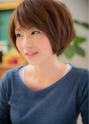 スタイリング楽々!立体感のある自然体ショート2