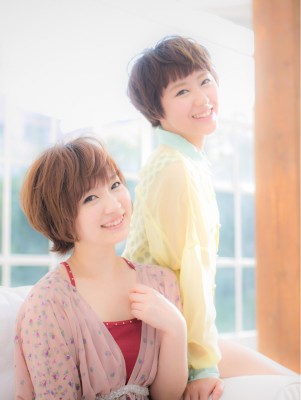 カジュアル＆フェミニン★可愛いショート女子b