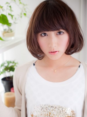 重ためバングが可愛いベイビーボブ