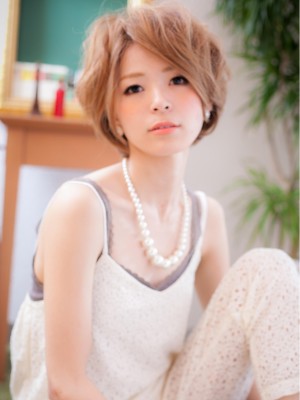ゆるふわカールで上級者ショート☆a
