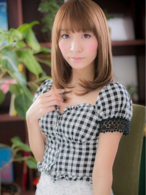 ワンカールストレートな大人ピュア艶セミディa