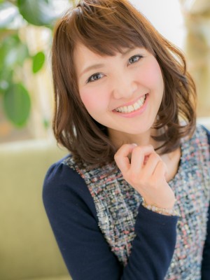 小顔効果☆ひし形シルエット セミディa