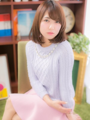 毛先くるん♪好感度大の優等生ミディｂ