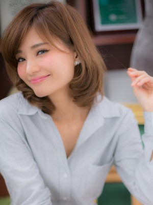 シフォンカールで大人レディ・セミディa