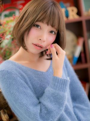 丸み♪シルエットの愛されボブa