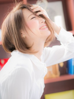 ノ―バングで色っぽさボブ