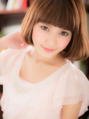 厚めバングがCUTE☆ふんわり☆ワンカールボブ