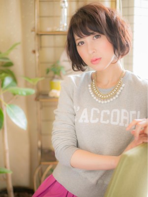 大人カジュアル☆★上品ゆるボブb