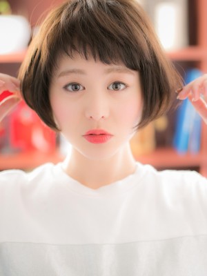 ゛短めバング゛で、脱！☆定番ボブa