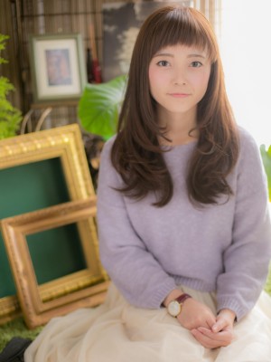 【ショートバングと☆ふわツヤワンカール】