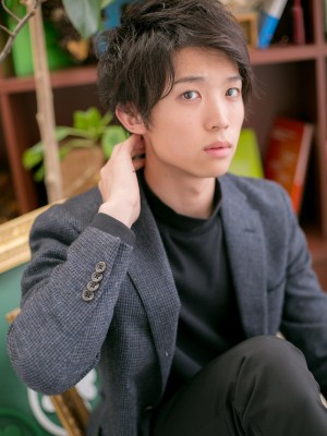 清潔感ある、ウェットショートb