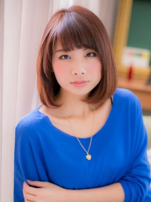 【ボブスタイル】【何気ない☆おしゃれ感】ある‥ツヤミディ