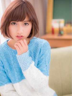 “顔周りハイライト”でワンランクUP★ボブ2