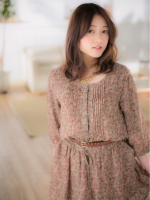 好感度UP★ほんのりbrownのナチュラルミディb