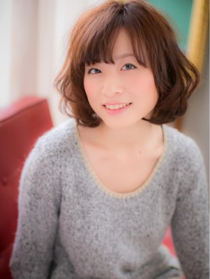内巻カールが可愛い★ふんわりボブ