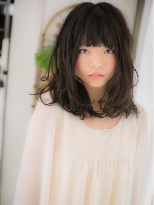 ガーリー★黒髪ワンカール