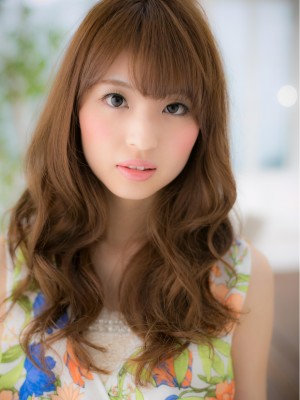 華やぐ♪モカブラウンの、くっきりウェーブb