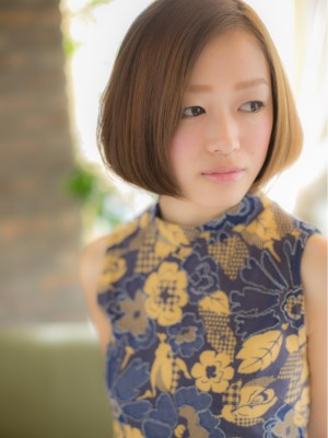 ライムベージュ☆のワンカールボブb