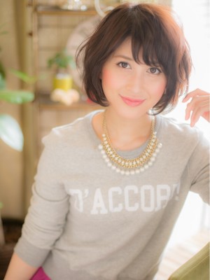 大人カジュアル☆★上品ゆるボブb