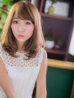 ゛ヌーディカラー゛で女子力♪セミディb