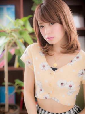 《隠しカール》で癒し系♪ミディb