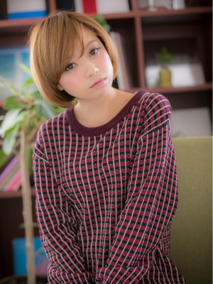 シンプル可愛い★ヌーディボブb