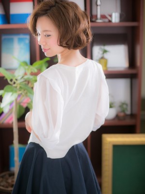 大人カジュアルなフェミニン☆ボブb