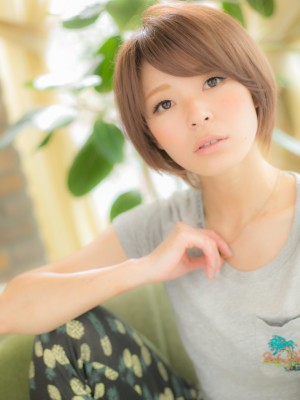 ツヤがポイント☆ナチュラルボブb