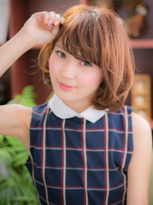 遊ぶ毛先が可愛い♪大人sweetボブa