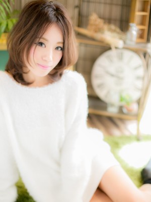 ≪内巻き・ワンカール≫だけで！可愛いボブb