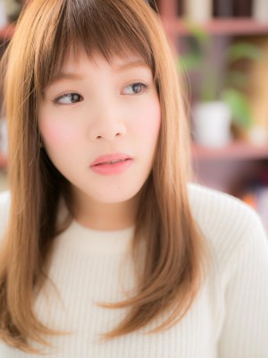 さらさら♪ストレート＋短めバングa