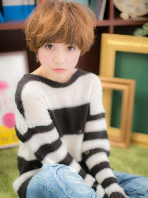 ラフ＆エアリー★愛されマッシュショートｂ