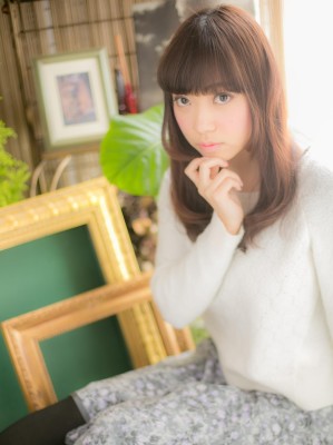 可愛い☆毛先のワンカール♪b