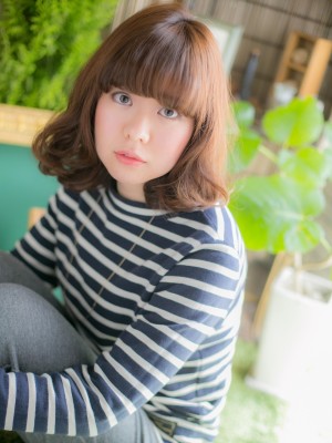 前髪がポイント☆カジュアルボブb