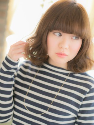 前髪がポイント☆カジュアルボブａ