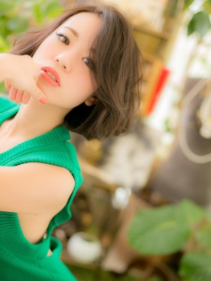 大人かわいい☆柔らか質感ショートボブａ