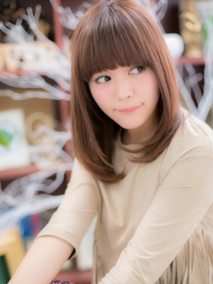 隠しカールで愛されストレートa