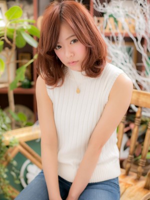 カラーがポイント☆ふわミディa