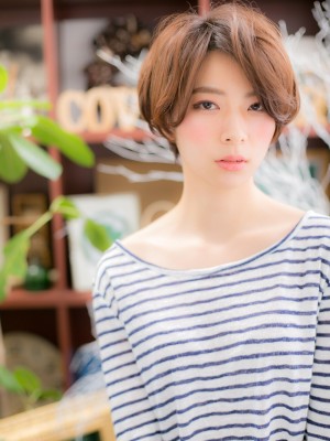 ドライな質感☆やわふわショートボブa