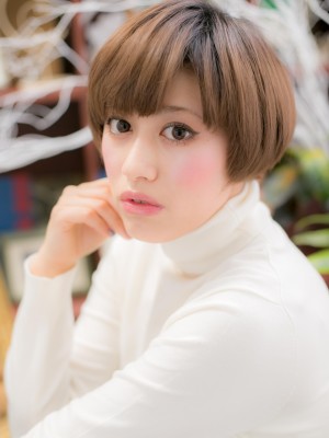 ツヤ色マッシュショートa