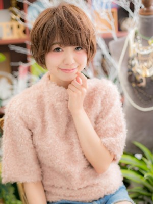 ふわくしゅ可愛い★重めマッシュショートa