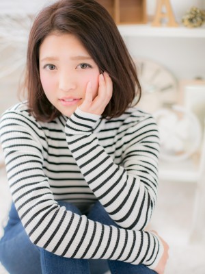ふんわり大人ボブb