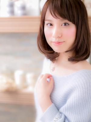 【ボブスタイル】清楚な≪フェミニンミディ≫